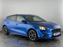 Blue Used 2019 Ford Focus ST-Line X Hatchback | £10,450 (Fair price)
