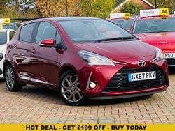 Red Used 2017 Toyota Yaris Hatchback | £8,300 (Fair price)