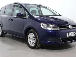 Blue Used 2021 VW Sharan SE MPV | £20,500 (A bit pricey)