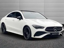 White Used 2024 Mercedes CLA200 AMG Line Premium Plus Coupe | £33,495 (Fair price)
