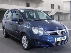 Blue Used 2012 Vauxhall Zafira Design Edition MPV | £2,795 (Fair price)