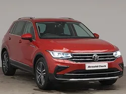 Red Used 2021 VW Tiguan Elegance SUV | £18,498 (Good price)