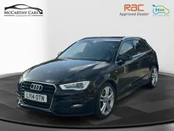 Metallic mythos black Used 2014 Audi A3 S-Line Hatchback | £11,995 (Fair price)
