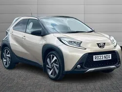 Ginger beige with black Used 2023 Toyota Aygo Hatchback | £14,495 (Fair price)