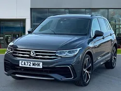 Dolphin grey metallic Used 2022 VW Tiguan R-line SUV | £28,092 (Fair price)