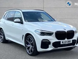 Mineral white metallic Used 2021 BMW X5 M Sport SUV | £45,299 (A bit pricey)