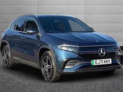 Blue Used 2021 Mercedes EQA250 AMG line SUV | £18,490 (Fair price)