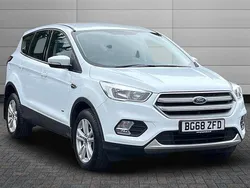 Frozen white Used 2018 Ford Kuga Zetec SUV | £9,295 (Good price)