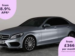 Silver Used 2017 Mercedes C350e AMG line Sedan | £19,583