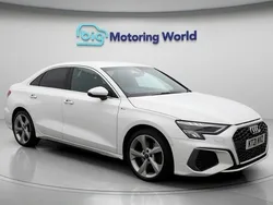 White Used 2021 Audi A3 S-Line Sedan | £20,700 (Fair price)