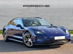 Gentian blue metallic New 2025 Porsche Taycan 4S Sport Turismo Sedan | £98,990 (Fair price)
