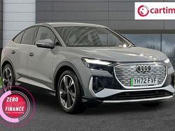 Grey Used 2022 Audi Q4 Sportback e-tron S-Line SUV | £21,990