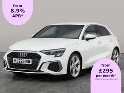 White Used 2022 Audi A3 Sportback S-Line Hatchback | £20,947 (Fair price)