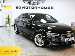 Black Used 2017 Audi A4 S-Line Sedan | £15,395 (Fair price)