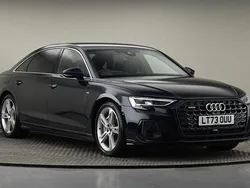 Firmament blue metallic Used 2023 Audi A8 S-Line Sedan | £51,000