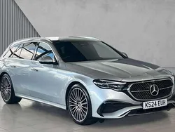 Metallic paintwork hightech silver Used 2024 Mercedes E220 AMG Line Premium Plus Estate | £53,480