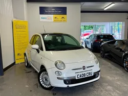 White Used 2008 Fiat 500 Lounge Hatchback | £1,795