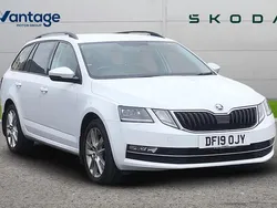 Moon white metallic Used 2019 Skoda Octavia SE L Estate | £13,990 (Super price)