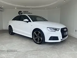 White Used 2018 Audi A3 S-Line Sedan | £12,495 (Expensive)