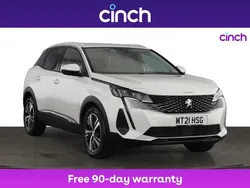 White Used 2021 Peugeot 3008 Allure Premium SUV | £15,999 (Fair price)