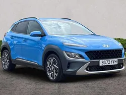 Blue Used 2022 Hyundai Kona Premium SUV | £17,982 (Fair price)