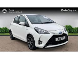 White Used 2019 Toyota Yaris Hybrid Hatchback | £14,680 (Fair price)