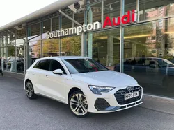 White New 2025 Audi A3 S-Line Hatchback | £31,990 (Super price)