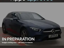 Blue Used 2021 Mercedes A250 AMG line Hatchback | £16,620 (Fair price)