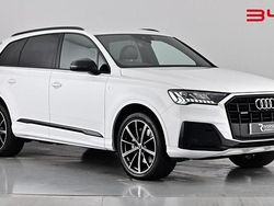 Glacier white Used 2021 Audi Q7 Black Edition SUV | £36,760 (Good price)