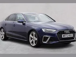 Blue Used 2022 Audi A4 S-Line Sedan | £23,379 (Fair price)