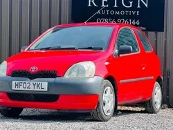 Red Used 2002 Toyota Yaris Hatchback | £1,190 (Fair price)