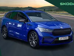 Blue Used 2021 Skoda Enyaq iV SportLine SUV | £20,695 (Fair price)