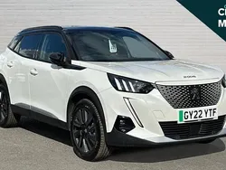 White Used 2022 Peugeot e-2008 Premium SUV | £13,491 (Fair price)