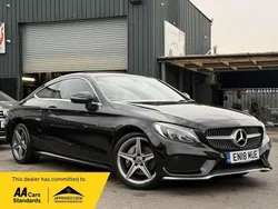 Black Used 2018 Mercedes C220 AMG line Coupe | £13,990 (Good price)