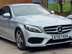 Silver Used 2017 Mercedes C220 AMG line Sedan | £9,695 (Fair price)
