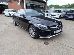 Black Used 2017 Mercedes C200 AMG line Coupe | £16,650 (A bit pricey)