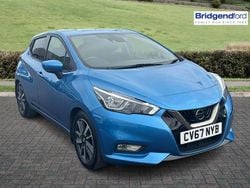 Blue Used 2017 Nissan Micra N-Connecta Hatchback | £7,500 (Fair price)