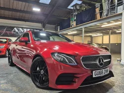 Red Used 2018 Mercedes E220 AMG Line Premium Coupe | £16,790 (Fair price)