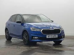 Race blue metallic black magic pearl effect Used 2021 Skoda Fabia Colour Edition Hatchback | £13,150 (Fair price)