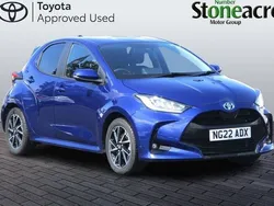 Blue Used 2022 Toyota Yaris Hybrid Design Hatchback | £15,500 (Fair price)