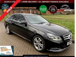 Black Used 2014 Mercedes E300 SE Sedan | £13,495
