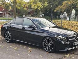 Black Used 2018 Mercedes C220 AMG line Sedan | £13,195 (Fair price)