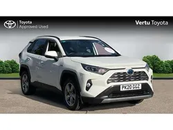 White Used 2020 Toyota RAV4 Hybrid SUV | £29,172 (A bit pricey)