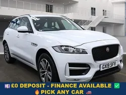 White Used 2019 Jaguar F-Pace R-Sport SUV | £14,949 (Fair price)