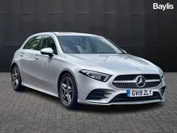 Silver Used 2019 Mercedes A180 AMG line Hatchback | £17,267 (Fair price)