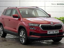 Velvet red metallic Used 2025 Skoda Karoq SE L SUV | £26,995 (Fair price)