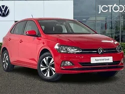 Red Used 2021 VW Polo Match Hatchback | £16,185 (Fair price)