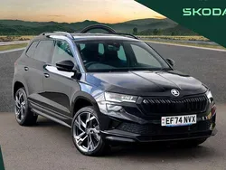 Black magic pearl effect Used 2024 Skoda Karoq SportLine SUV | £25,995 (Fair price)