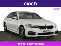 White Used 2018 BMW 520 M Sport Sedan | £16,649 (Fair price)