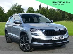 Brilliant silver metallic Used 2022 Skoda Karoq SE L SUV | £21,895 (Fair price)